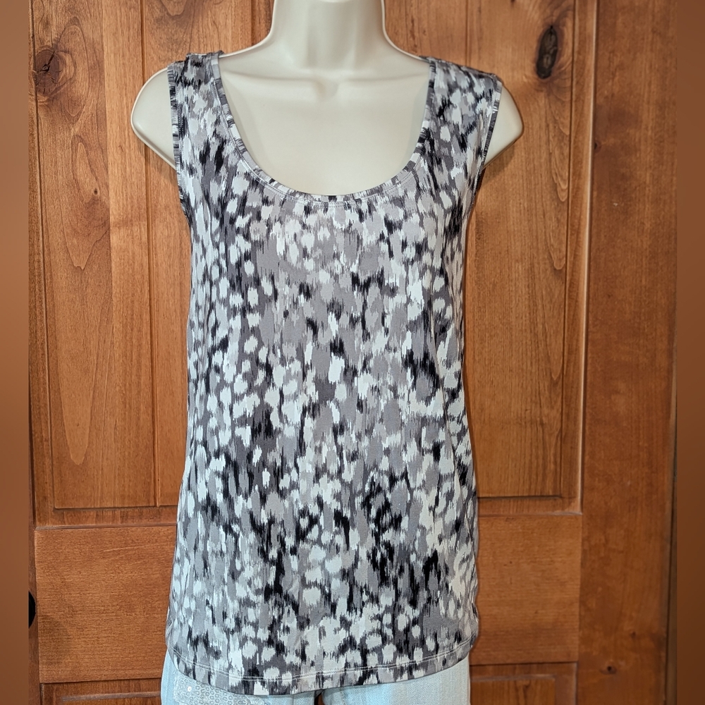 212 Collection Monochrome Patterned Tank Top